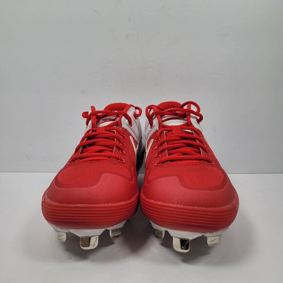 Nike Alpha Huarache Elite 2 Low Men's Red White Cleats CI2226-400 US Size 7 NWB - Picture 5 of 10